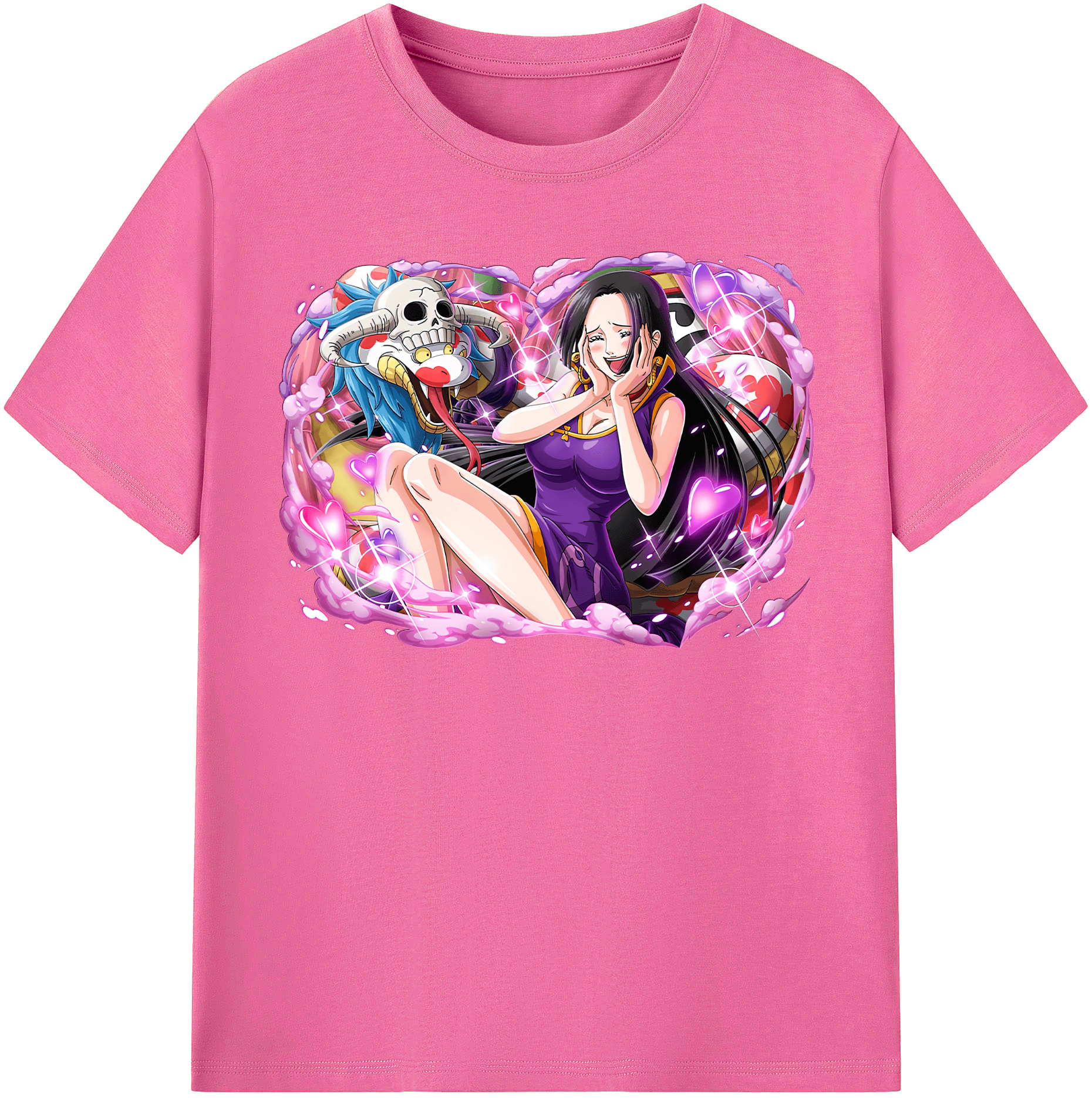 ワンピース ボア・ハンコック ONE PIECE Boa·Hancock レディースカジュアルプリントTシャツ（綿100％）